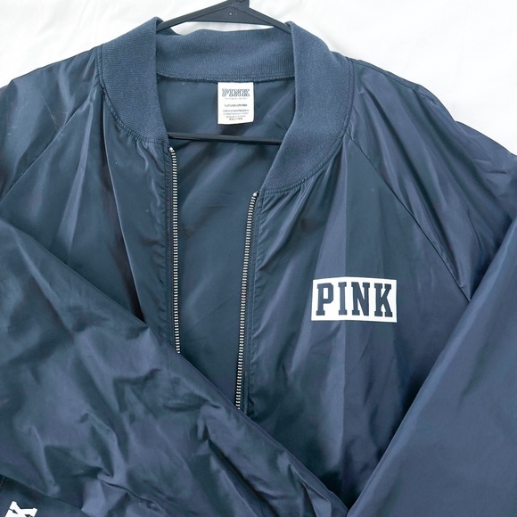 VS PINK BLACK BOMBER JACKET - Picture 2 of 2